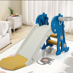 Toddler Indoor Slide for 0 To 3 Years Old Easy Assembly Dinosaur Shape Foldable