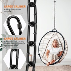 2 Pack Stainless Steel Hanging Chair Chain Kit 1000Lb Capacity for Hammock Swing
