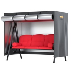 Outdoor Swing Cover, 3 Triple Seater 420D Waterproof Patio Porch Swing Cover …