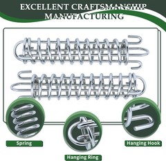 SHENGHUISS Shock Absorbing Spring 2 Pcs 304 Stainless Steel Spring for Porch Swi