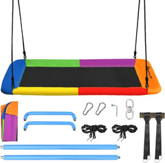 700LBS 60 Inch Giant Platform Tree Swing for Kids and Adults, Indoor/Outdoor Adj
