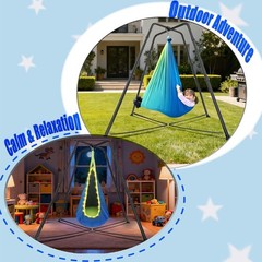 Swing Stand for Kids, 330LBS Heavy Duty Metal Swings Frame for Backyard Indoor,