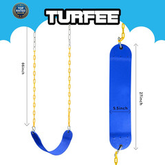 2 Pack Swing for Outdoor Swing Set, Swing Seat Replacement Kit with 66″ Heavy Du