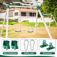 Heavy Duty a Frame Swing Set Bracket Kit Include 2 Brackets & 2 Swing Hangers wi