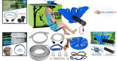 120FT Zip Line Kit for Kids and Adults Outdoor Playground Equipment Safe