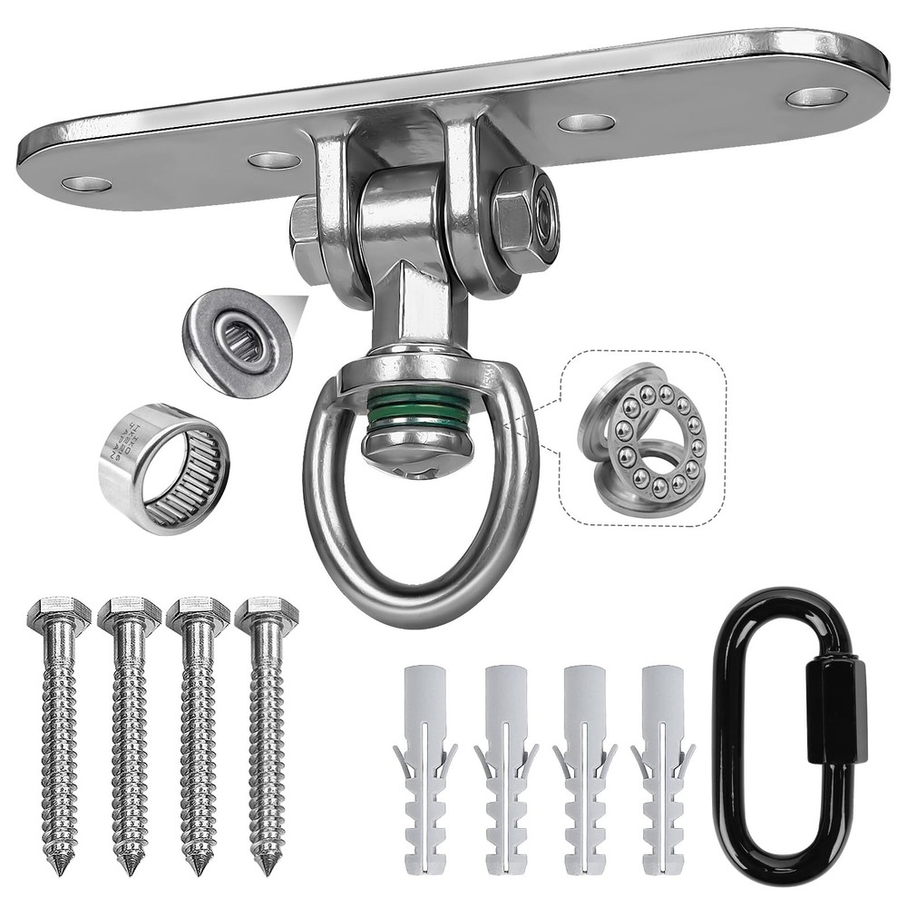 Swing Hanger Ceiling Mount Heavy Duty Anti-Rust with 180° & 360° Bearings Pun…