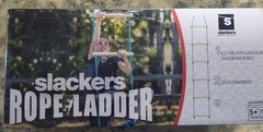 Slackers 8ft Rope Ladder Solid Wood Rungs For Ages 5+ Play In The Air New