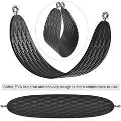 Heavy Duty Swing Seat with 66’’ Chain and Carabiners, A:black Swing Seat-1pack