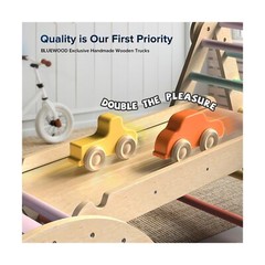 BlueWood Pikler Triangle Set 7in1 Foldable Baby Climbing Toys Wooden Montesso…