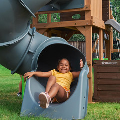 KidKraft Tennyson Twist Wooden Outdoor Swing Set with Surf Swing Free Shipping