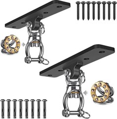 Dolibest 2 Pack Heavy Duty Swing Hangers, Black Hangers – 2