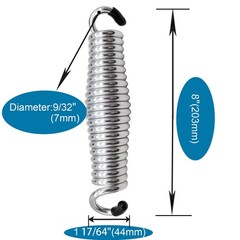 Porch Swing Springs Heavy Duty 1600lbs Silver Hammock Chair Springhanger Ceiling