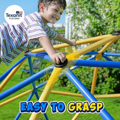 10FT Climbing Dome with Hammock, Outdoor Jungle Gym for Kids, Geometric Dome Cli