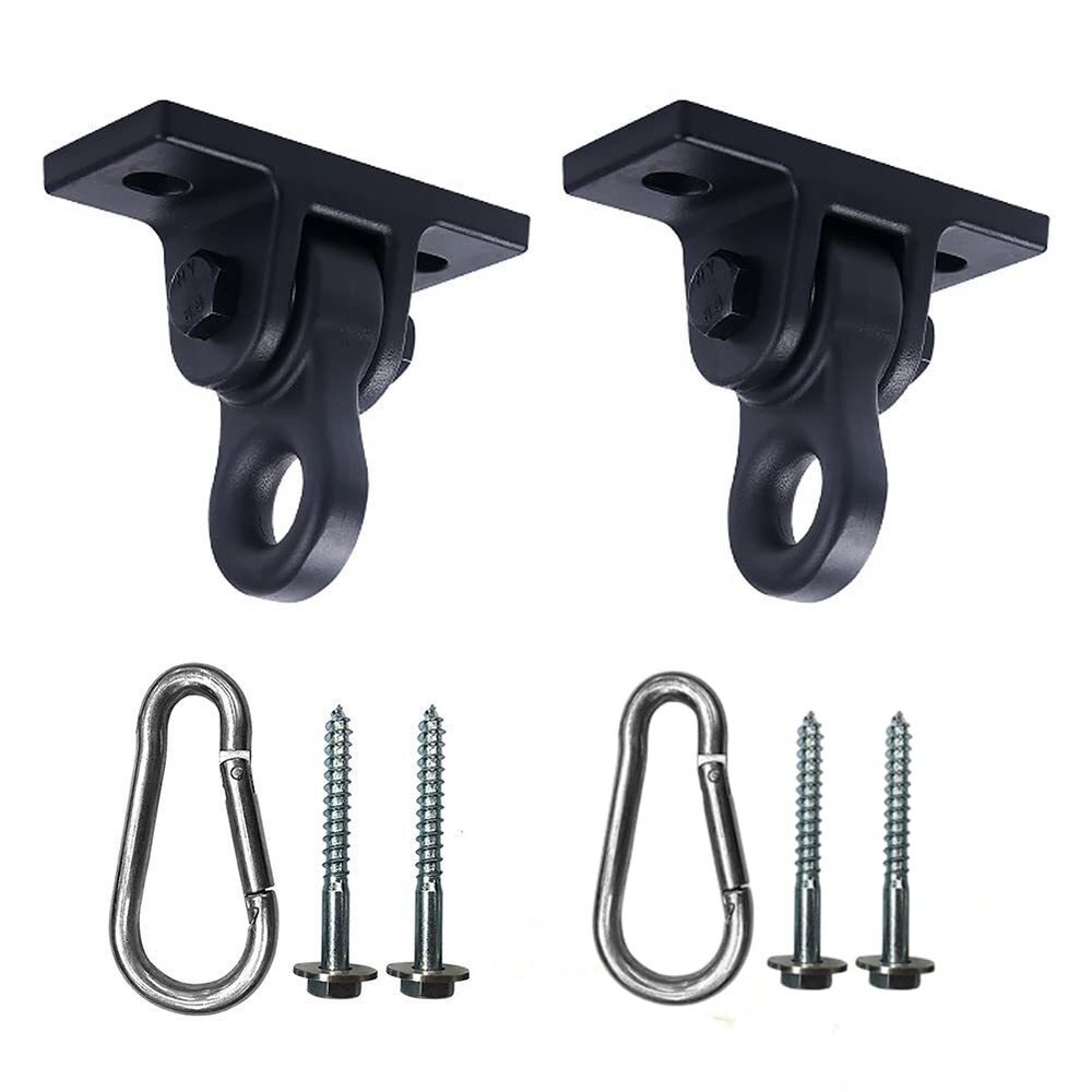 Heavy Duty Black Swing Hangers Screws Bolts Included Over 5000 lb Capacity Playg