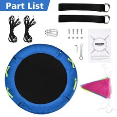Tree Swing, Saucer Flying Swing 24 Inch for Kids, 900lbs Weight Capacity, wit…