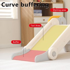Kids Folding Slide is Suitable for 1-3 Year Old Children in Indoor and Outdoo…