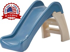 Tobogán infantil para interiores y exteriores, fácil agarre, escalera ancha, NEW