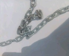 (04-0002) Deluxe Swing Belt-Green with Yellow Coated Chains-225 Weight Limit