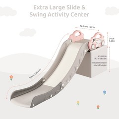 Indoor Kids Baby Couch Slide for Toddler 1-3, Sofa Slide Add-on Attachment fo…