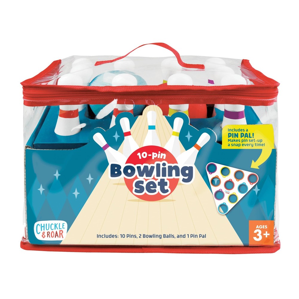 Chuckle & Roar 10Pin Kids Bowling Set with Pin Pal – Indoor Active Game for F…
