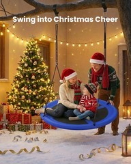 Everyfun 43″ Saucer Tree Swing for Kids Adult, 700lbs Weight Capacity.