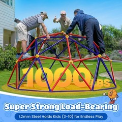Zupapa 10FT Purple Climb Dome,Kids Gym,1000LBS Easy Assemble Outdoor Playset.