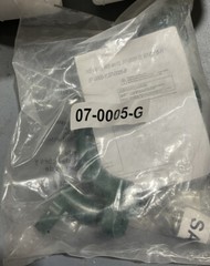 Set of green plastic safety handles