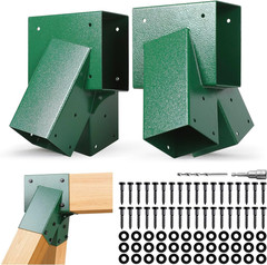 Stainless Steel Heavy Duty Swing Set Bracket Kit – 2 Pack with Hardware