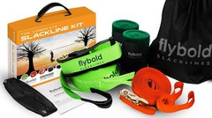 flybold Slackline Kit with Training Line – 57 ft