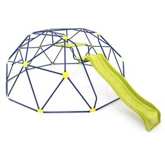 13.3 FT Climbing Dome Geometric Dome Climber with Extended Wavy Slide