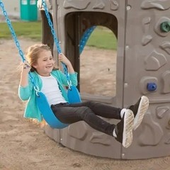 Lifetime 91208 Adventure Tower Playset Kids Outdoor Playground Slide Swingset