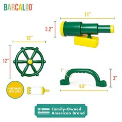 Playground Accessories for Kids Outdoor Playset Kids Pirate Telescope, Steeri…