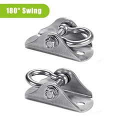 Stainless Steel Swing Hangers, 2 Pack Heavy Duty Swing Hooks with 4 Screws & …