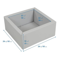Softzone Light Grey Play Patch Toy Bins – 2-Pack Beginner Playset