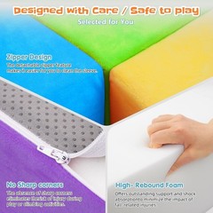 6 PCS Foam Climbing Blocks for Toddler Growth – Safe Indoor Play Set