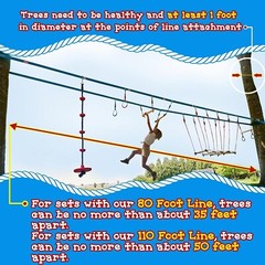 Double Slackline Obstacle Course – 110 Ft Line – Ninja Warrior Course with
