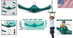 Swing Spins Set: 360° Twist-Spin Toy for Outdoor Fun – Kids Adventure Green