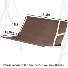 600D Waterproof Oxford Swing Seat Cover Replacement for Outdoor Swing Bench