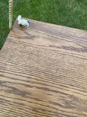 Amish made Wooden Tree Swing Seat Rope Pine Wood Swing Set 17.5×16.5″