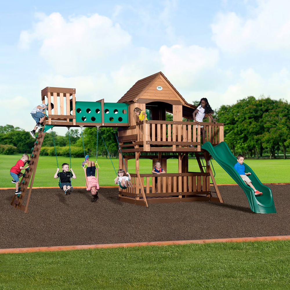 Backyard Discovery Woodridge Elite Cedar Swing Set FREE SHIPPING USA