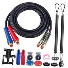 15 FT Semi Truck Air Line Kit with Glad Hands & Spring Kit