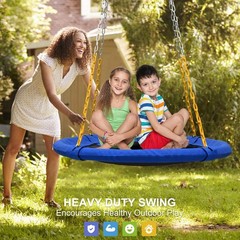 40-inch disc tree swing, 1000 lbs, equipped with heavy-duty rust-resistant chain