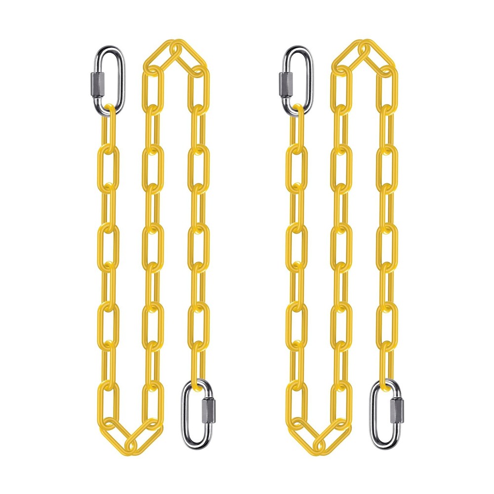 2Pcs 60″ Heavy Duty Hanging Chains with Carabiners 1000 LBs Capacity Swing Ch…