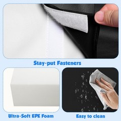 4-Piece Soft PU Leather Toddlers Climbing Toys, Baby Foam Climbing Blocks for…
