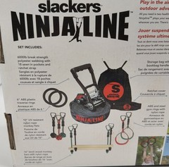 b4 Adventure Slackers NinjaLine 50ft Kit with Tree Huggerz Deluxe Protector New