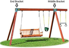 Easy 1-2-3 A-Frame Swing Set Bracket Heavy Duty for EZ, Simple Install – DIY Swi