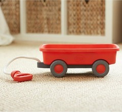 Vibrant Orange Kids Wagon – BPA-free Outdoor Toy with Ergonomic Handle