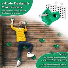 10PCS Green Rock Climbing Holds, Rock Climbing Wall for Kids, Extra Large Siz…