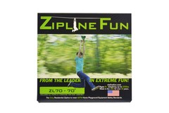 ZL70 Zipline Fun Playground Trolley Playset Zip Line Wire Trolley 70ft 30-7021