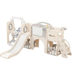 12in1Indoor/Outdoor Playset for Toddlers 1-3- Swing & Slide ComboDurable Climber